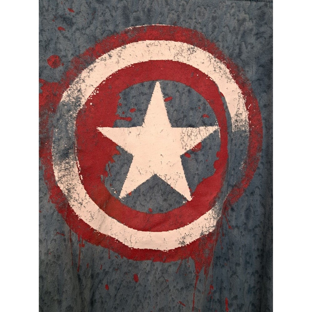 Captain American Shield Graphic T-shirt Men's M 38/40 Marvel - Picture 2 of 7
